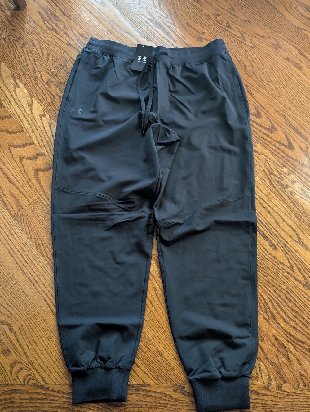 New! Under Armour Men's Black Athletic Woven Jogger Size XL